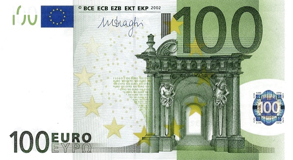 P18N European Union 100 Euro (2002-Draghi)